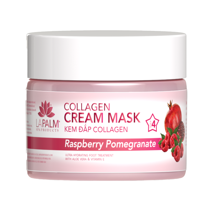 La Palm Collagen Cream Mask Raspberry Pomegranate - 12 Oz