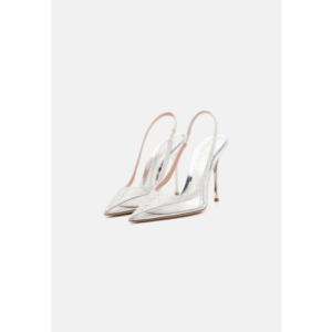 Gedebe Clo Slingback Mirror Silver + Crystal Silver