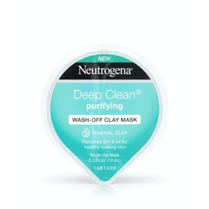 Neutrogena Deep Clean Purifying Wash-Off Clay Face Mask - 0.3 Oz