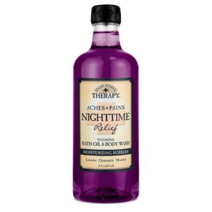 Village Naturals Therapy Aches & Pains Nighttime Relief Foaming Bath Oil & Body Wash - 16 Oz