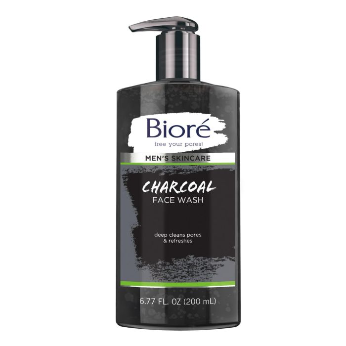 Biore Mens Charcoal Face Wash - 6.77 Oz