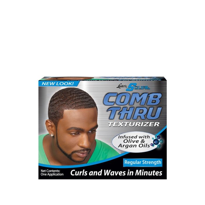 Luster's Pink Scurl Comb Thru Texturize Kit, Regular Strength, 1 Application