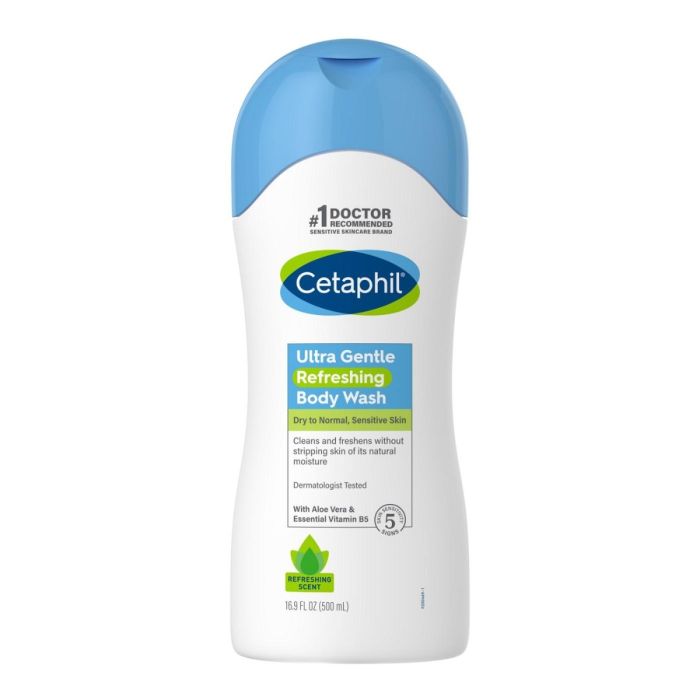 Cetaphil Ultra Gentle Body Wash, Refreshing Scent - 16.9 Oz
