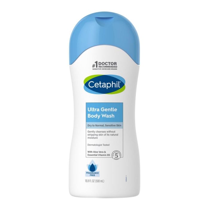 Cetaphil Ultra Gentle Body Wash, Fragrance Free - 16.9 Oz