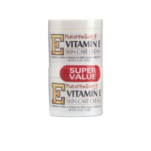 Fruit of the Earth Vitamin E Skin Care Cream Super Value, 2Packs - 4 Oz Each