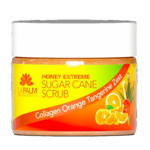 La Palm Honey Extreme Sugar Cane Scrub Collagen Orange Tangerine Zest - 12 Oz