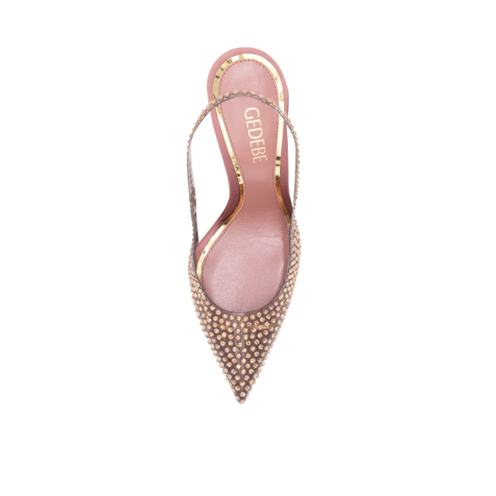 Gedebe Stella Slingback 105 Jelly Phard + Crystal smoked Topaz