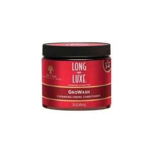 As I Am Long & Luxe GroWash Cleansing Crème Conditioner - 16 Oz