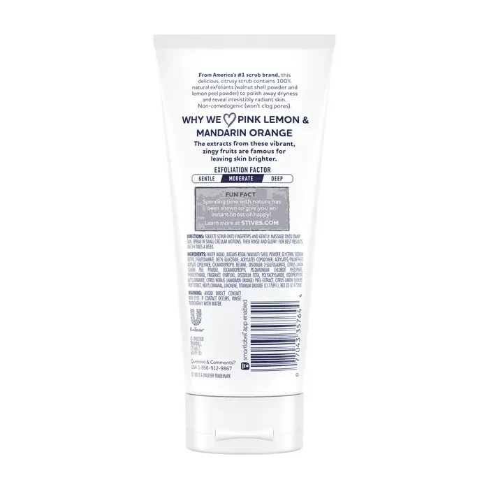 St. Ives Radiant Skin Pink Lemon & Mandarin Orange Face Scrub - 6 Oz - Image 2