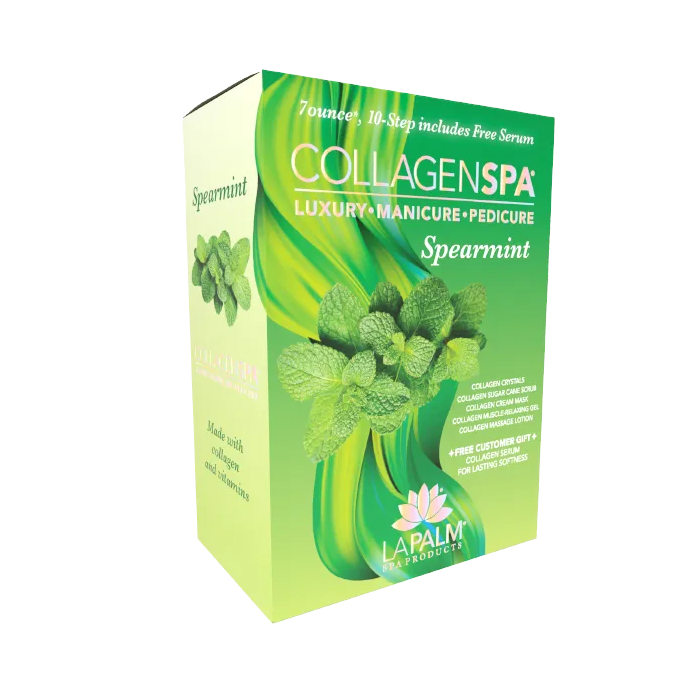 La Palm Collagen SPA Luxury Manicure & Pedicure Spearmint Kit (10 Steps)