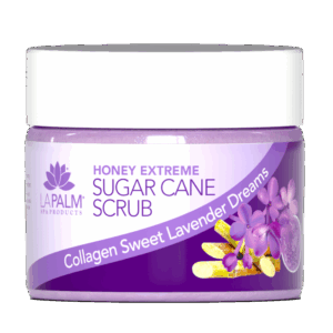 La Palm Honey Extreme Sugar Cane Scrub Collagen Sweet Lavender Dreams - 12 Oz
