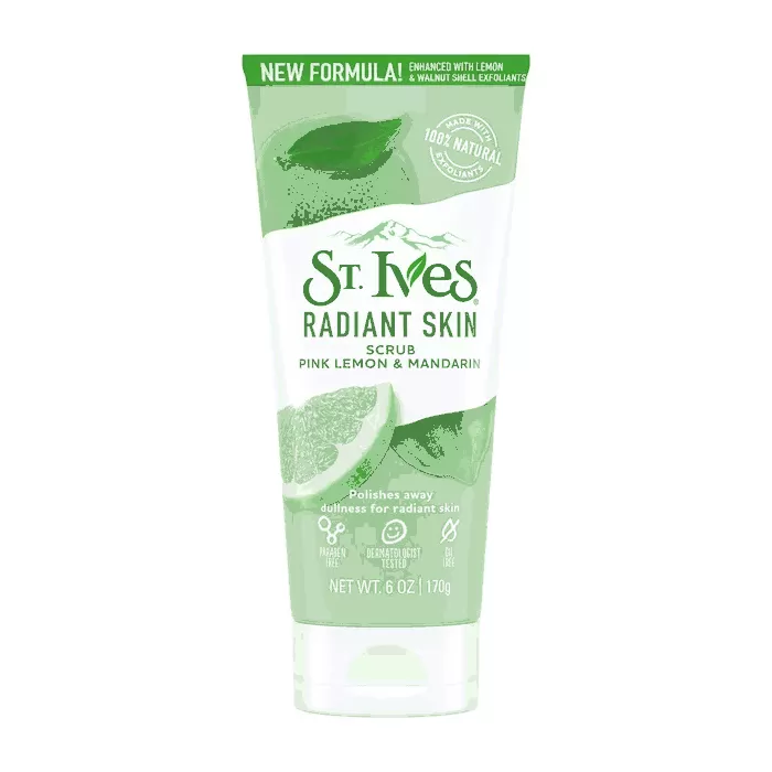 St. Ives Radiant Skin Pink Lemon & Mandarin Orange Face Scrub - 6 Oz