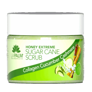La Palm Honey Extreme Sugar Cane Scrub Collagen Cucumber Cashmere - 12 Oz