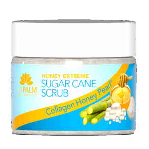 La Palm Hot Oil Collagen Sugar Scrub Honey Pearl - 12 Oz