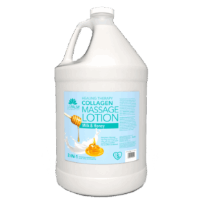 La Palm Healing Therapy Collagen Massage Lotion Milk & Honey - 1 Gallon