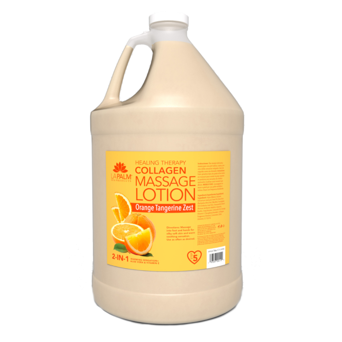 La Palm Healing Therapy Collagen Massage Lotion Orange Tangerine Zest - 1G