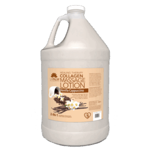 La Palm Healing Therapy Collagen Massage Lotion Vanilla Cappuccino - 1 Gallon