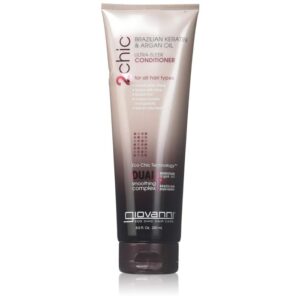 Giovanni 2 Chic Brazilian Keratin and Argan Oil Ultra Sleek Conditioner - 8.5 Oz