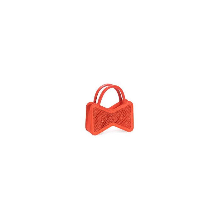 Mach & Mach Mini Bow Crystal Satin Bag
