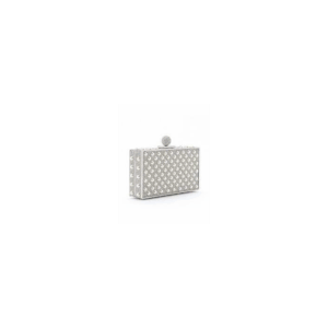 Sophia Webster Clara Crystal Box Bag Silver & Pearl
