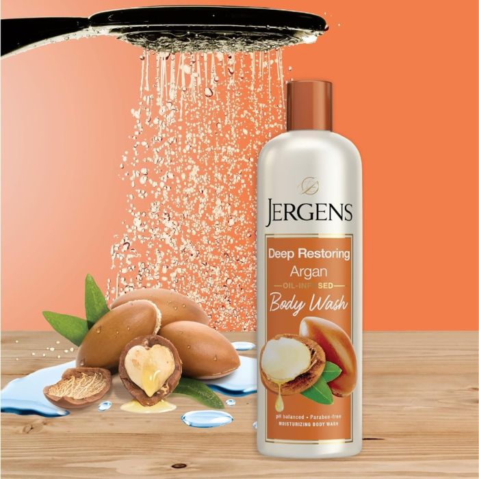 Jergens Deep Restoring Argan Oil-Infused Body Wash - 22 Oz - Image 4