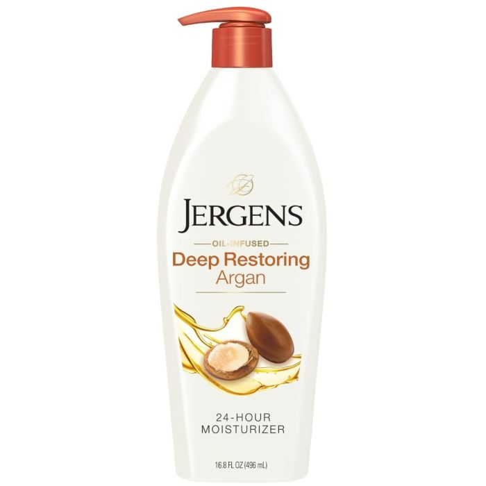 Jergens Deep Restoring Argan Oil Body Lotion - 16.8 Oz