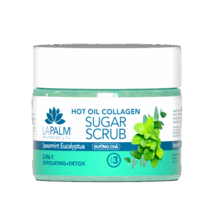 La Palm Hot Oil Collagen Sugar Scrub Spearmint Eucalyptus - 12 Oz