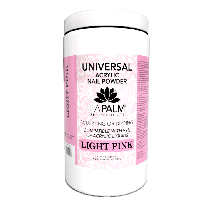 La Palm Universal Acrylic Nail Powder Light Pink - 32 Oz