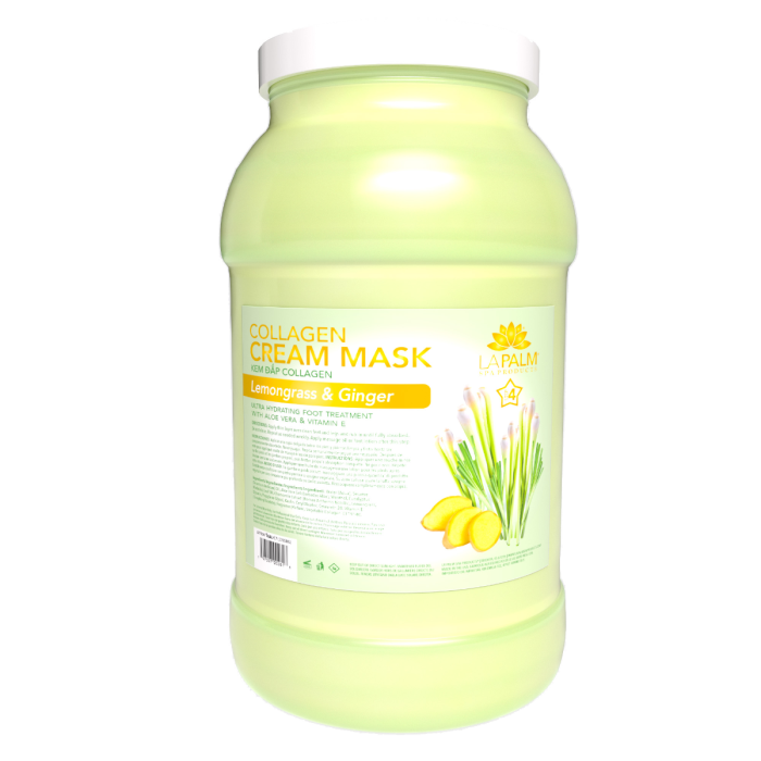 La Palm Collagen Cream Mask, Lemon Grass & Ginger - 1 Gallon