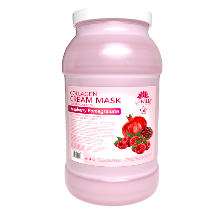La Palm Collagen Cream Mask, Raspberry Pomegranate - 1G