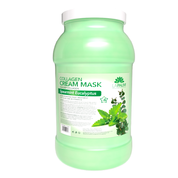 La Palm Collagen Cream Mask, Spearmint Eucalyptus - 1G