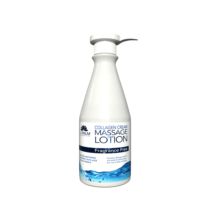 La Palm Healing Therapy Collagen Massage Lotion Fragrance Free - 24 Oz
