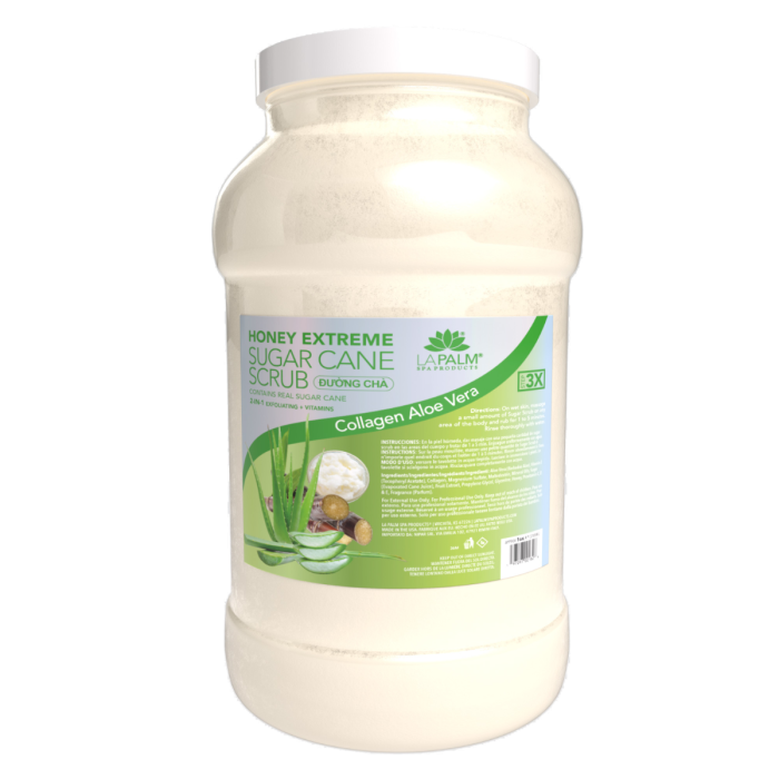 La Palm Honey Extreme Sugar Cane Scrub, Collagen Aloe Vera -1G