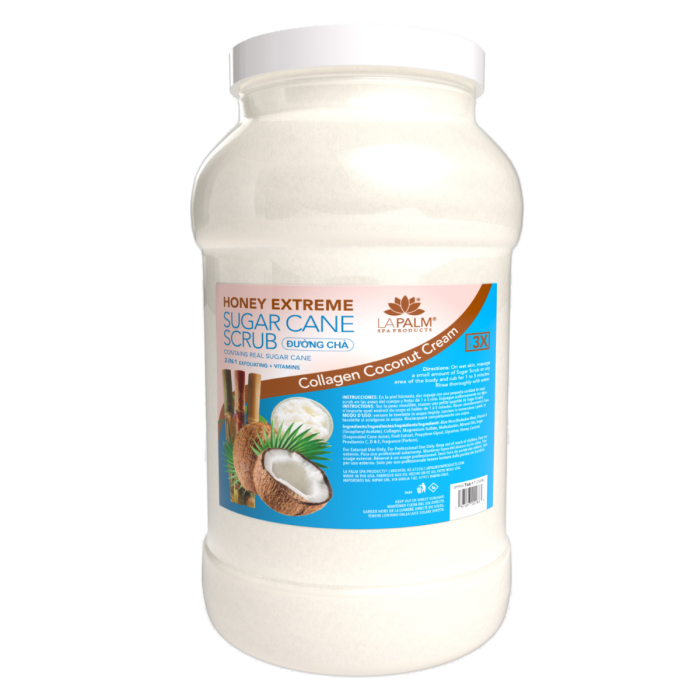 La Palm Honey Extreme Sugar Cane Scrub, Collagen Coconut Cream - 1G