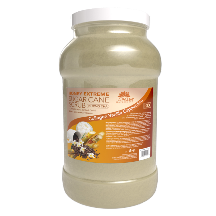 La Palm Honey Extreme Sugar Cane Scrub Collagen Vanilla Cappuccino - 1G