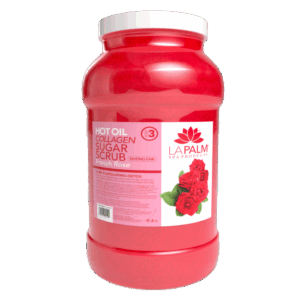 La Palm Hot Oil Collagen Sugar Scrub French Rose -1G