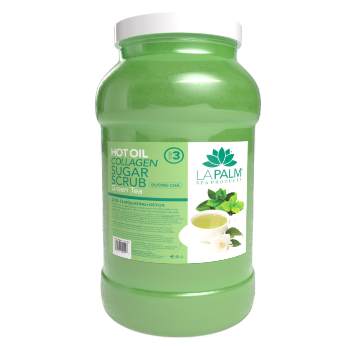 La Palm Hot Oil Collagen Sugar Scrub Green Tea - 1 Gallon