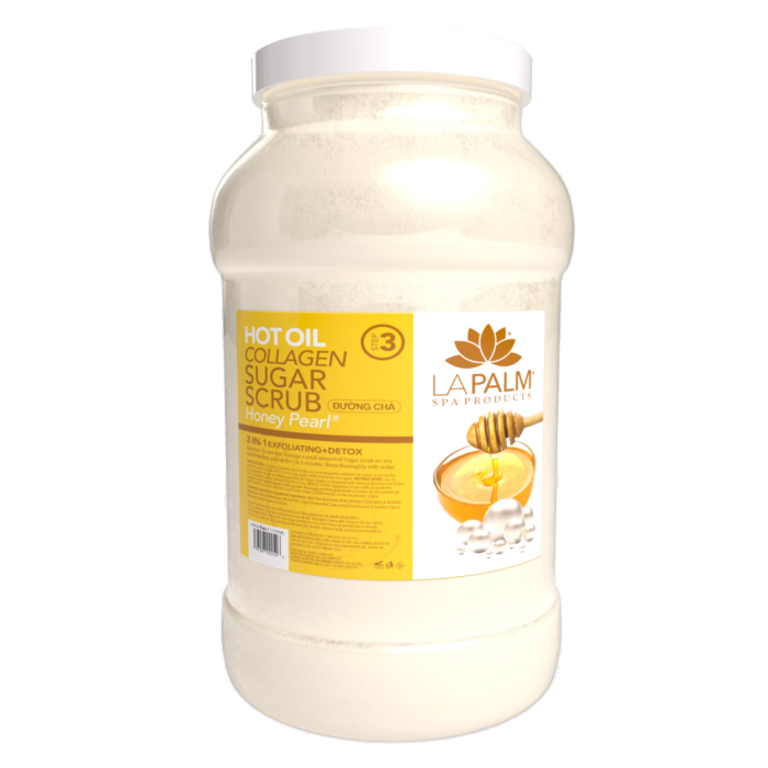 La Palm Hot Oil Collagen Sugar Scrub Honey Pearl - 1 Gallon