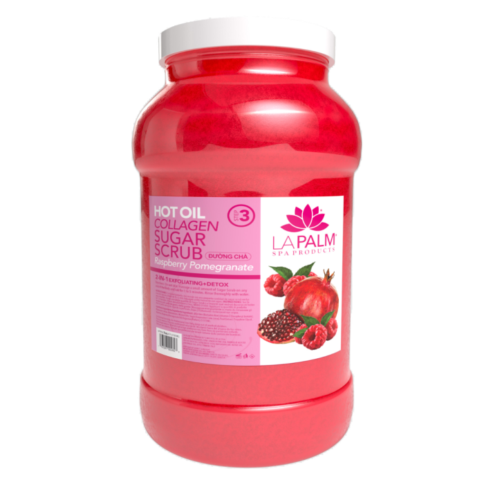 La Palm Jojoba Pedi Scrub, Raspberry Pomegranate - 1G