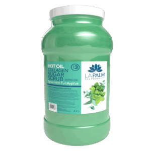 La Palm Hot Oil Collagen Sugar Scrub Spearmint Eucalyptus - 1G