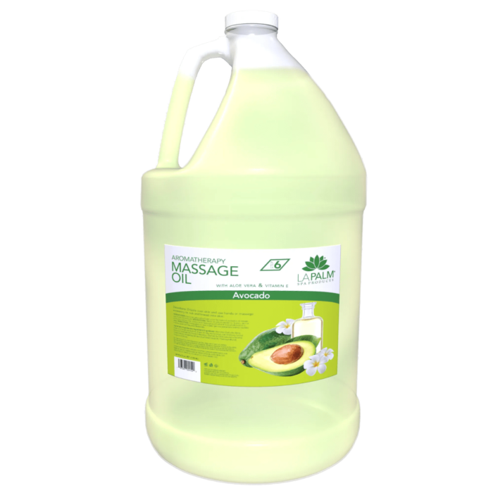 La Palm Aromatherapy Massage Oil with Aloe Vera & Vitamin E, Avocado - 1G