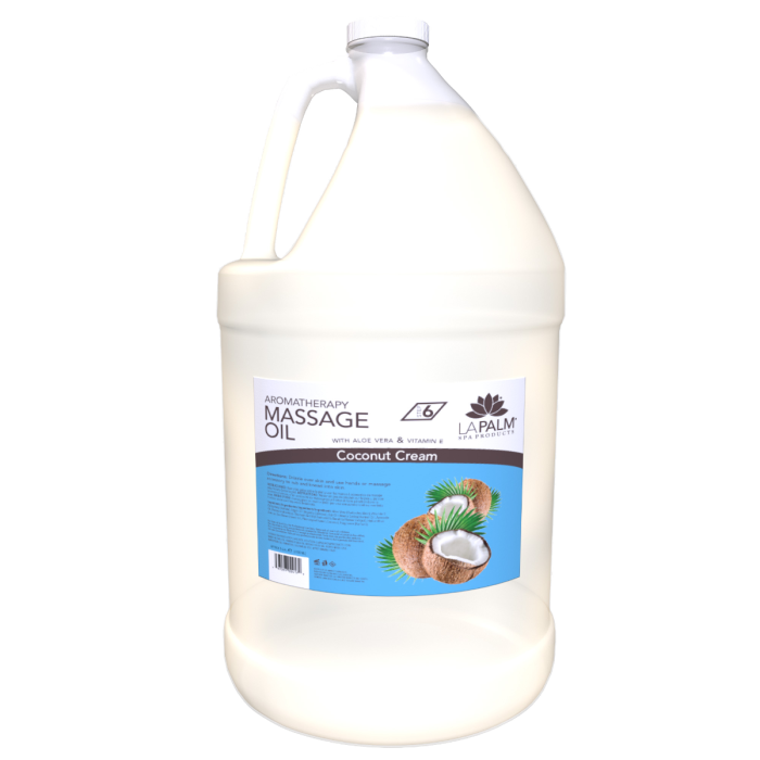 La Palm Aromatherapy Massage Oil Coconut Cream - 1 Gallon