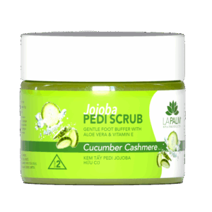 La Palm Jojoba Pedi Scrub Cucumber Cashmere - 12 Oz