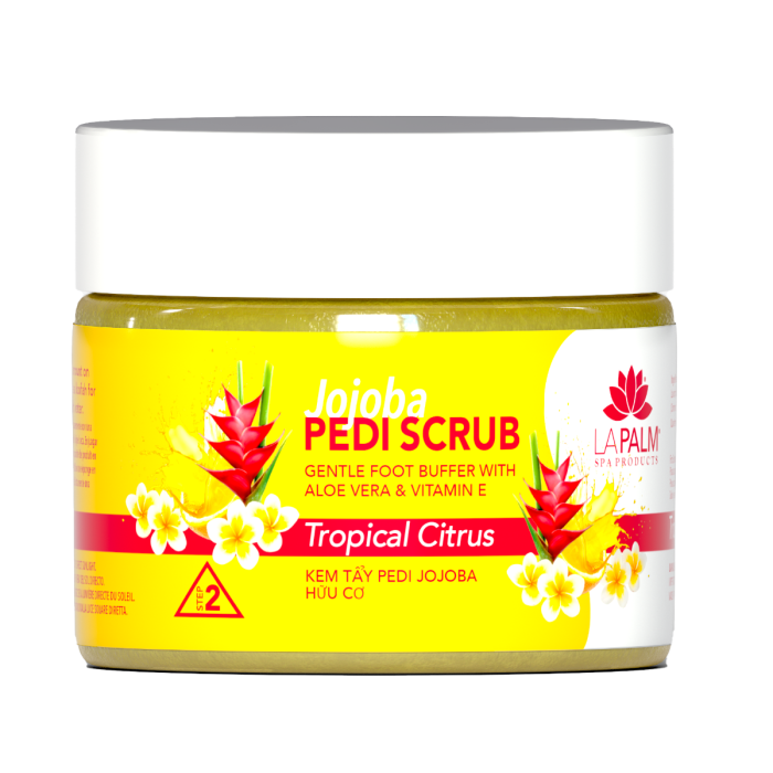 La Palm Jojoba Pedi Scrub Tropical Citrus - 12 Oz