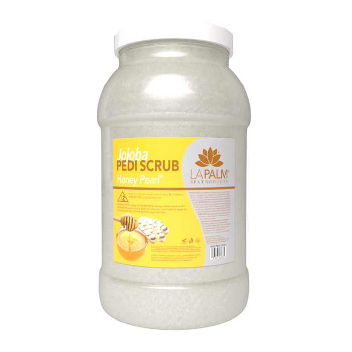 La Palm Jojba Pedi Scrub Honey Pearl - 1 Gallon