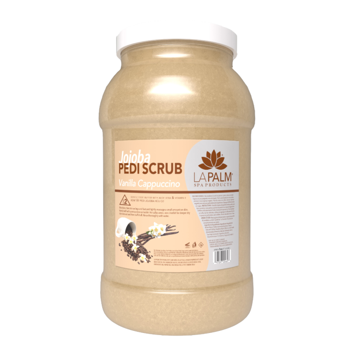 La Palm Jojoba Pedi Scrub, Vanilla Cappuccino- 1G