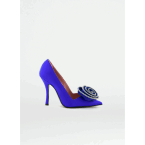 Les Petite Marilyn Pump T. 105 Raso Bluett+Fior