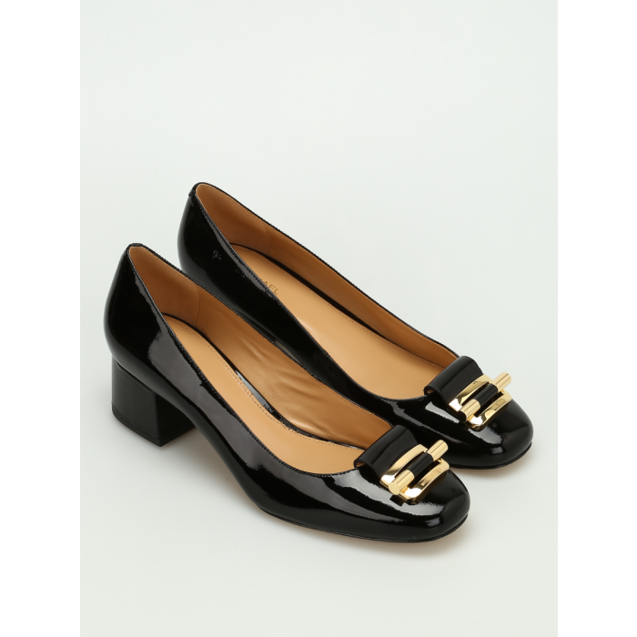 Michael Kors Buchanan block heel Black Leather loafers (Size 41.5)