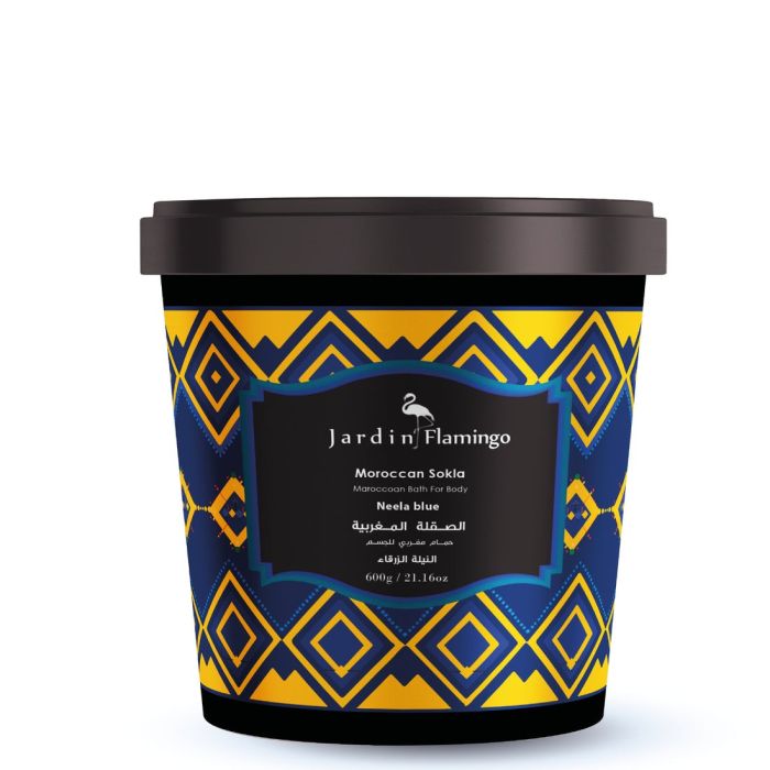 Jardin Flamingo Moroccan Sokla Body Bath, Neela Blue