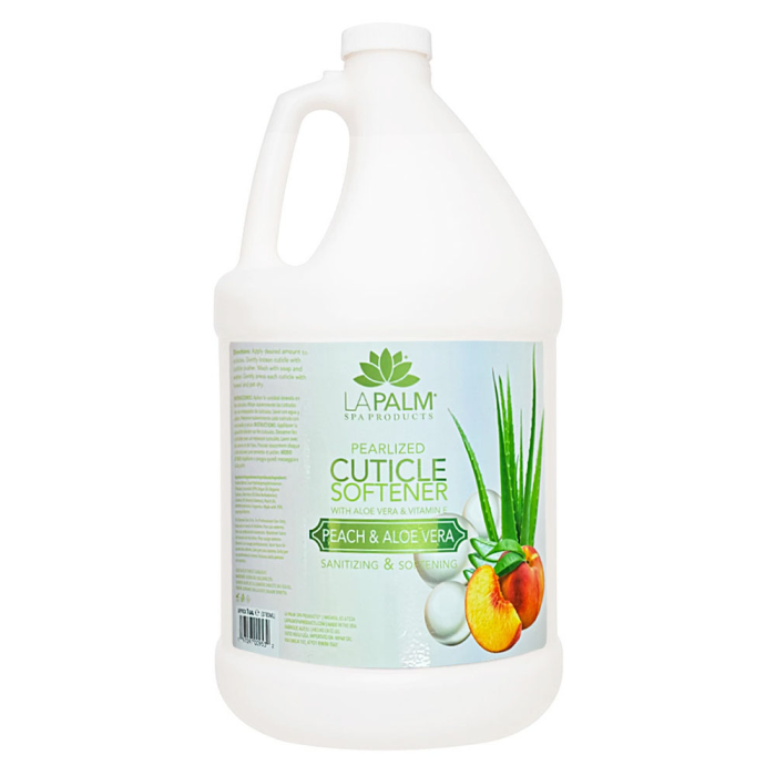 La Palm Pearlized Cuticle Softener, Peach & Aloe Vera - 1G